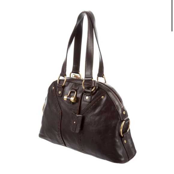 Yves Saint Laurent Muse Chocolate Brown Leather - Picture 4 of 7